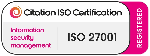 Citation ISO Certification, ISO 27001 Information security management, registered