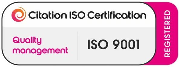 Citation ISO Certification, ISO 9001 Quality management, registered
