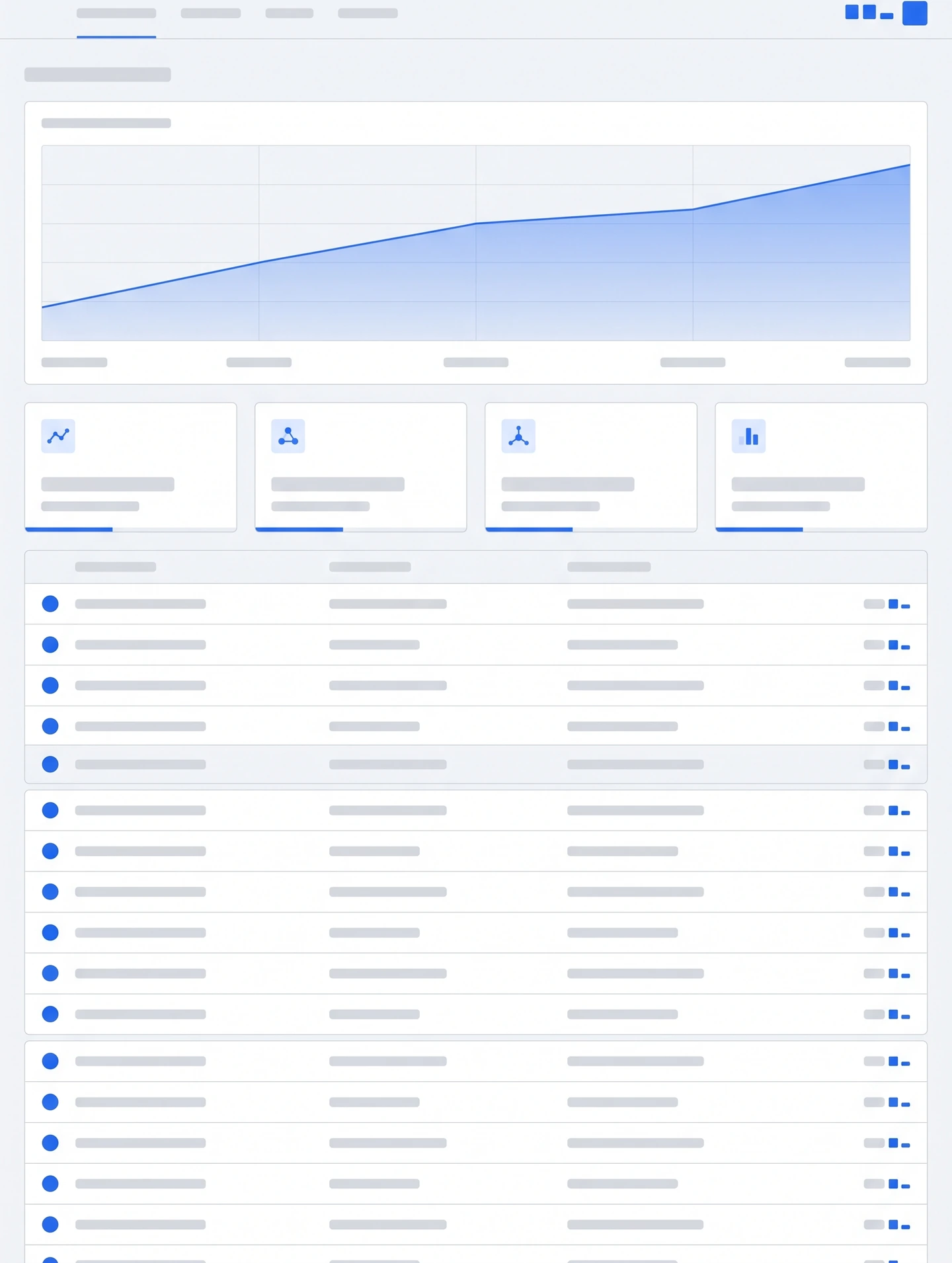 Managed server monitoring dashboard