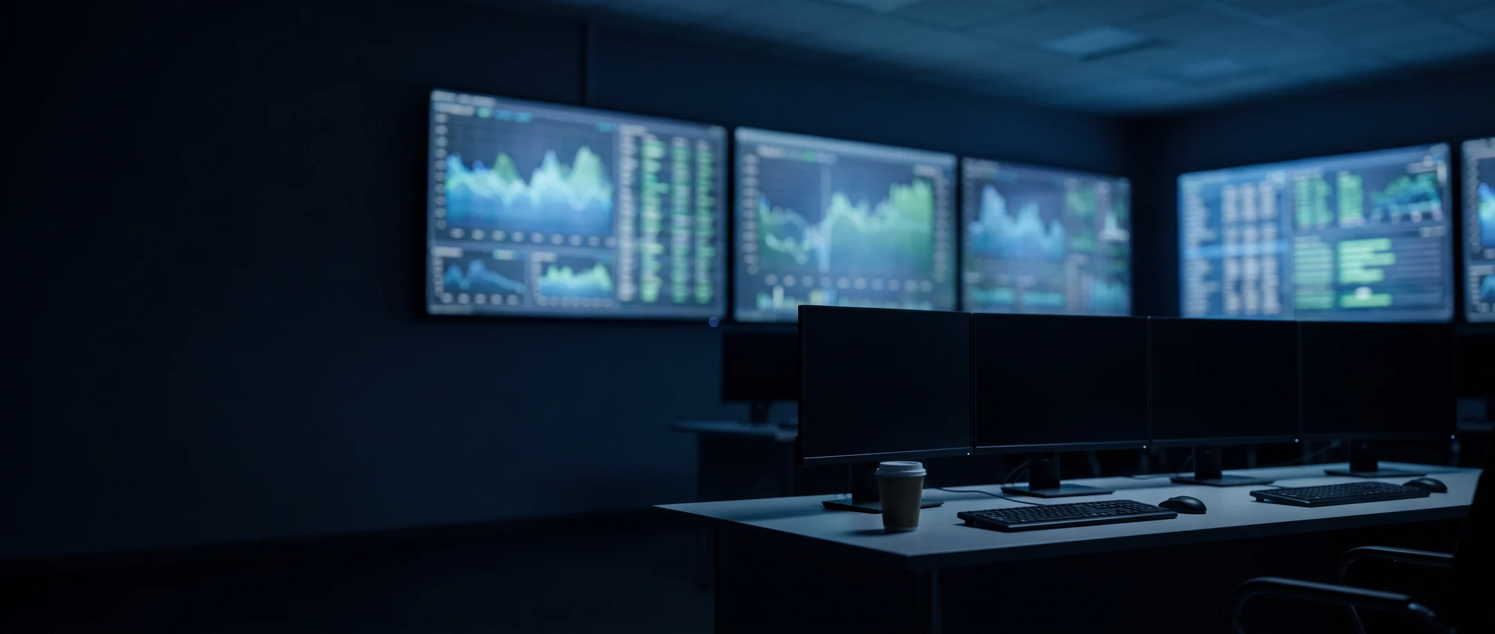 Monitoring dashboards under review in the CloudSpace operations room